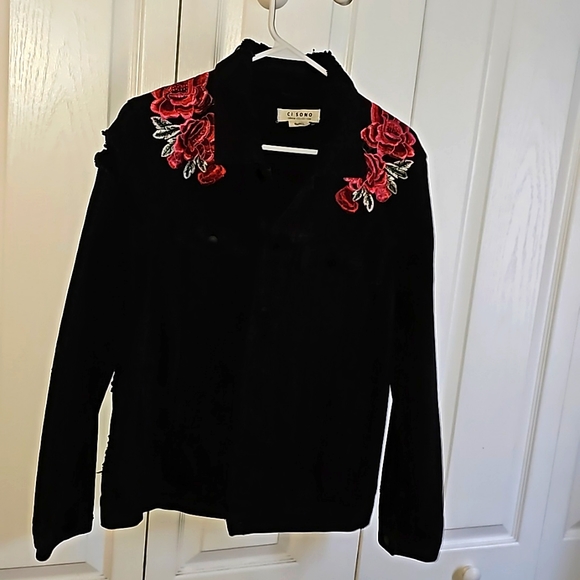 Denim Jean Jacket Black EUC 😍 - Picture 4 of 10